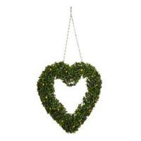 smart garden pre lit artificial topiary heart