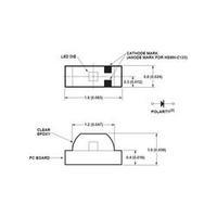 SMD LED 0603 Orange 8 mcd 155 ° 20 mA 2.2 V Broadcom HSMD-C120