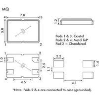 SMD Quartz MQ-series ceramic EuroQuartz 8.000MHZ MQ 30/30/40/12PF Frequency 8.000000