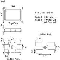 SMD Quartz MJ-series ceramic EuroQuartz 14.31818MHZ MJ 30/30/40/12PF Frequency 14, 31