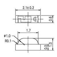 SMD LED Non-standard Red 48 mcd 130 ° 20 mA 2 V Everlight Opto 12-215SURC/S530-A2/TR8