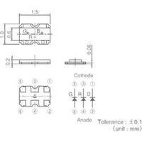 SMD LED (multi-colour) RGB 28 mcd, 45 mcd, 18 mcd 50 ° 20 mA 2.1 V, 3.1 V, 3 V ROHM Semiconductor