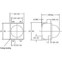 smd led plcc4 red orange 4500 mcd 30 50 ma 22 v broadcom hsmj a431 x90 ...