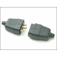SMJ Rubber Plug & Socket 3 Pin -...