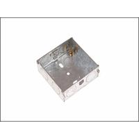 SMJ Metal Back Box 25mm 2 Gang