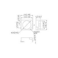 SMD LED PLCC2 Yellow 3000 mcd 120 ° 150 mA 2.8 V Kingbright KA-3529SYS-L