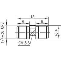 SMBA adapter SMA socket - SMA socket Telegärtner J01154A0001 1 pc(s)