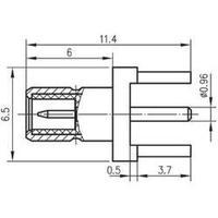 smb connector plug vertical mount 50 telegrtner j01160a0211 1 pcs