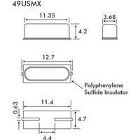 SMD Quartz 49USMX series Crystal EuroQuartz 9.8304MHZ 49USMX 30/50/40/18PF/ATF Frequ