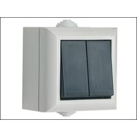 SMJ IP54 2 Gang 1 Way Switch