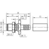 sma connector socket straight 50 telegrtner j01151a0541 1 pcs