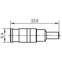 SMB connector Socket, straight 50 ? Telegärtner J01161A0761 1 pc(s)