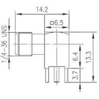 SMA connector Socket, horizontal mount 50 ? Telegärtner J01151A0191 1 pc(s)