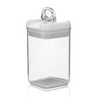 small rectangular flip lock tight storage jar