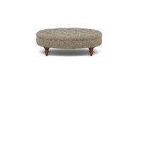 Small Oval Button Footstool