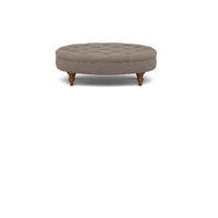 Small Oval Button Footstool