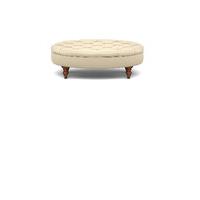 Small Oval Button Footstool