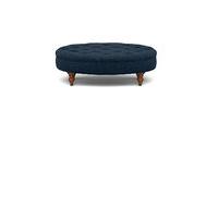 Small Oval Button Footstool