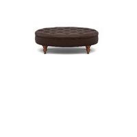 Small Oval Button Footstool