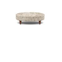 Small Oval Button Footstool