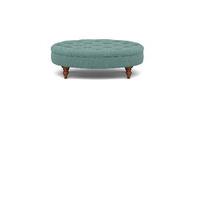 Small Oval Button Footstool