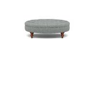 Small Oval Button Footstool