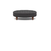 Small Oval Button Footstool
