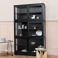 SMALL GLASS CABINET in Seaside Black