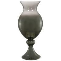Smoked Glass Large Goblet Vase