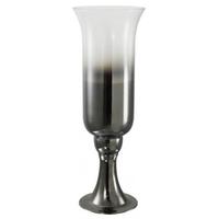 smoked mirror large tall goblet vase set of 4