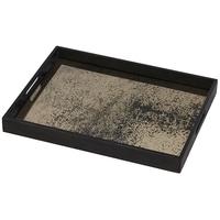 Small Rectangular Heavy Aged Bronze Mirror Tray