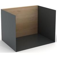 Small Dark Grey U Shelf