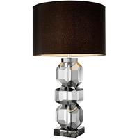 smoke crystal glass table lamp mornington