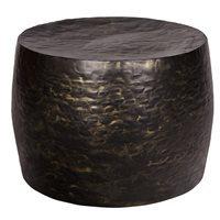 small metallic coffee table in anthracite