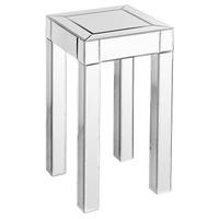 Small Clear Mirrored Pedestal