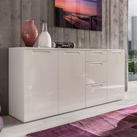 smart sideboard large in white with 3 high gloss doors