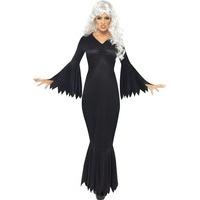 Smiffy\'s Women\'s Midnight Vamp Costume, Gown, Legends of Evil, Colour: Black, Size: S, 21777