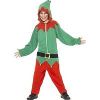 Smiffy\'s Elf Costume All-in-One with Hood - Small