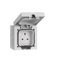 SMJ Electrical E613SB-N Gang Switched IP66 Single 13 A Socket