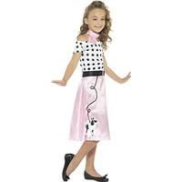 smiffys 24668t 50s poodle girl costume teen