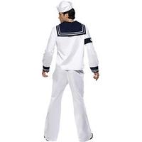 Smiffy\'s Village People Costume Top Trousers and Hat - Navy