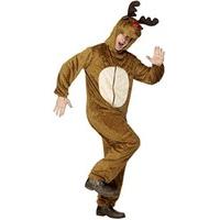 smiffys reindeer costume wiith plush with hood adult large