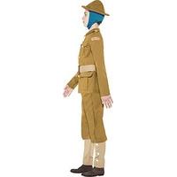 Smiffy\'s Chidren\'s WWI Boy Costume, Top, Trousers & Hat, Horrible Histories, Colour: Green, Size: M, 27037