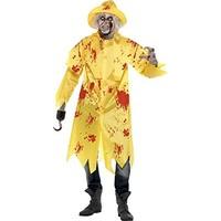 Smiffy\'s Men\'s Zombie Fisherman Sou\'wester Costume, Jacket and Hat, Zombie Alley, Colour: Yellow, Size: L, 23293