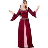 Smiffy\'s Maid Marion Dress with Head Piece - X-Large