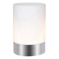 Small Brushed Silver Touch Dimmable Table Lamp