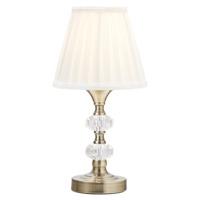 Small Antique Brass and Glass Touch Dimmable Table Lamp