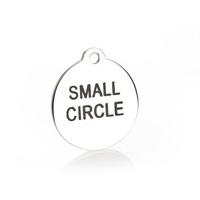 Small Laser Engraved Stainless Steel Circle Tags