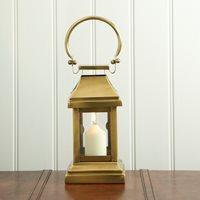 SMALL STATION Lantern in Brass Antique Stainless Steel