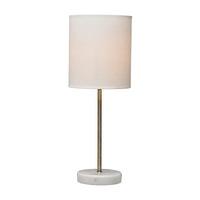 Small Marble Base Table Lamp - Brass